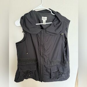 Chico's Black Sleeveless Vest Size 3